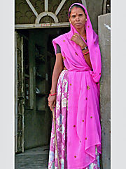 Rajasthani woman  in sari