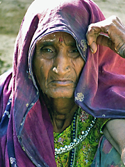 Rajasthani woman in deep thoughts