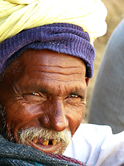 Smiling Rajasthani man