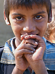 Rajasthani boy closeup