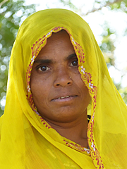 Rajasthani woman with scarf
