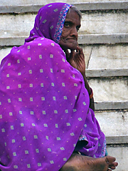 Rajasthani old woman